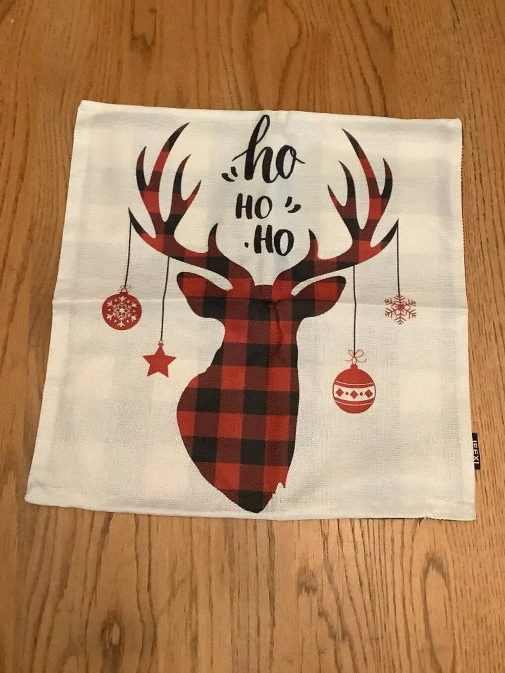 Set of Four Farmhouse Christmas/Holiday Pillow Covers by Jeexi